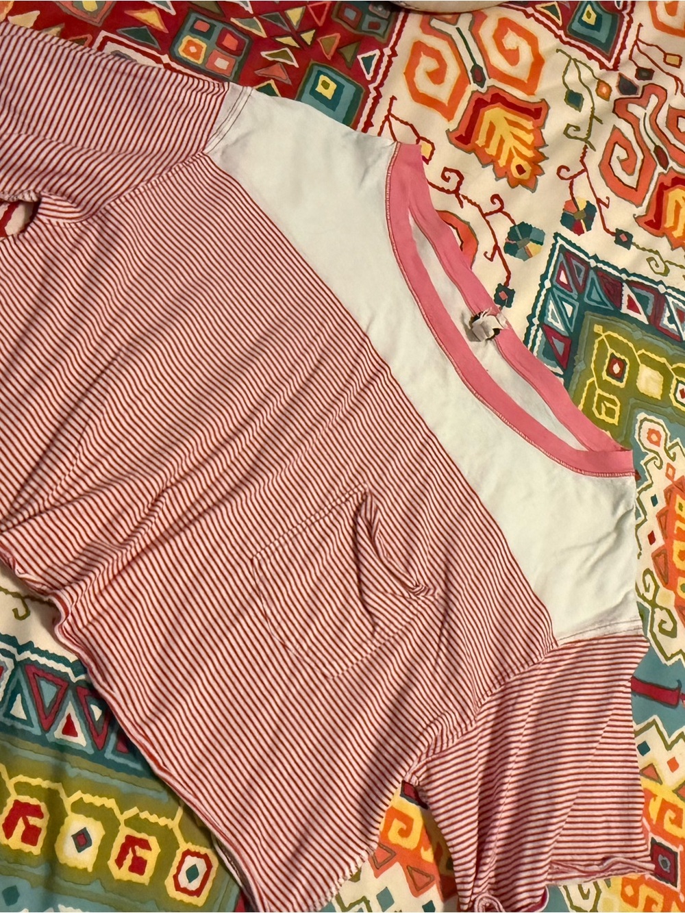 We The Free Pink & White Raglan Crop Tee!